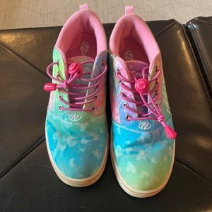 Girls Rainbow Heelys